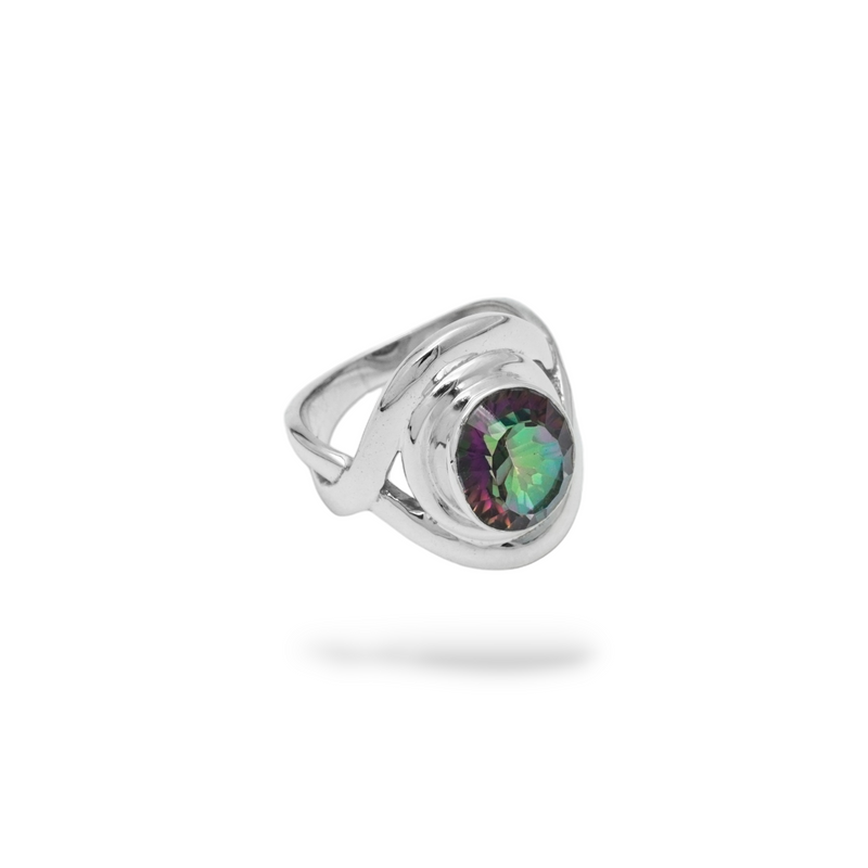 Sterling Silver Mystic Quartz Ring SSR60