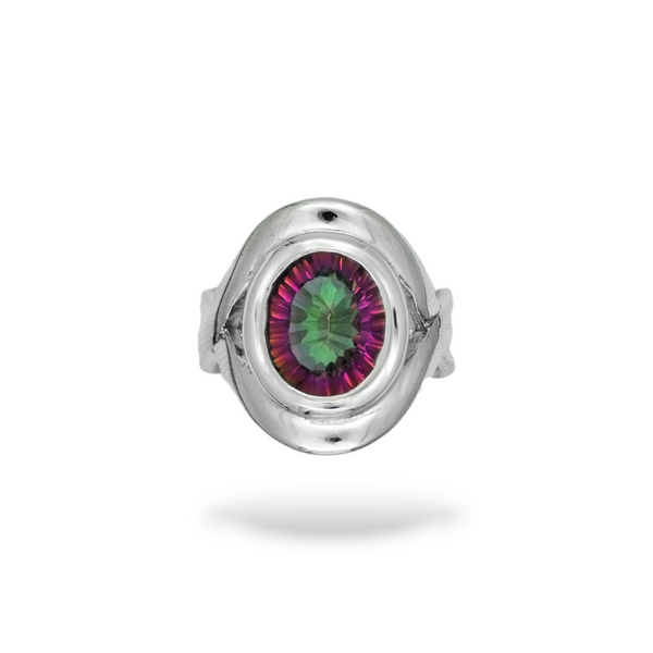 Sterling Silver Mystic Quartz Ring SSR60