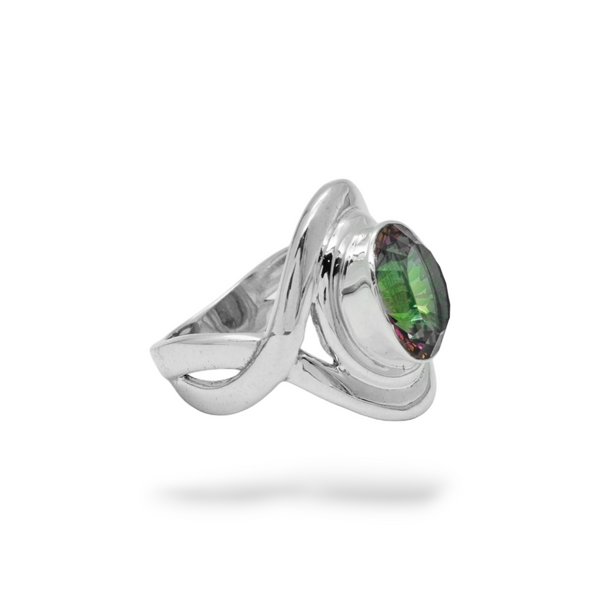 Sterling Silver Mystic Quartz Ring SSR60