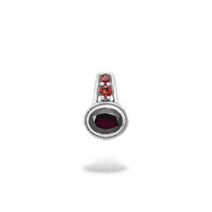 Sterling Silver Garnet Pendant SSP200