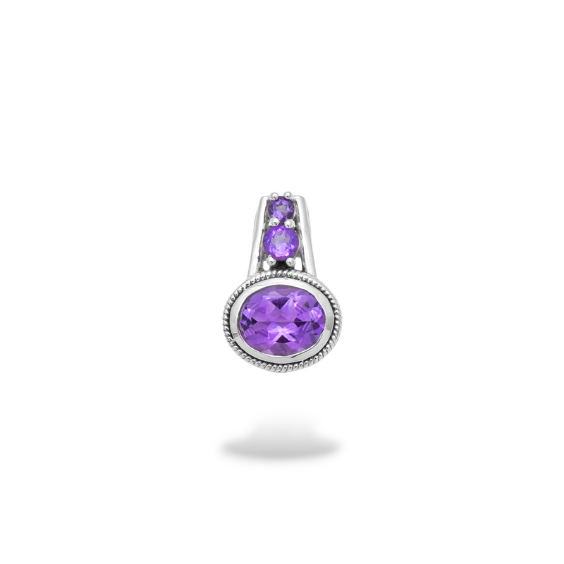 Sterling Silver Amethyst Pendant SSP200
