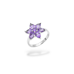 Sterling Silver Amethyst Ring SSR153
