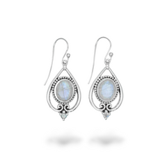 Sterling Silver Moonstone Earrings SSER201