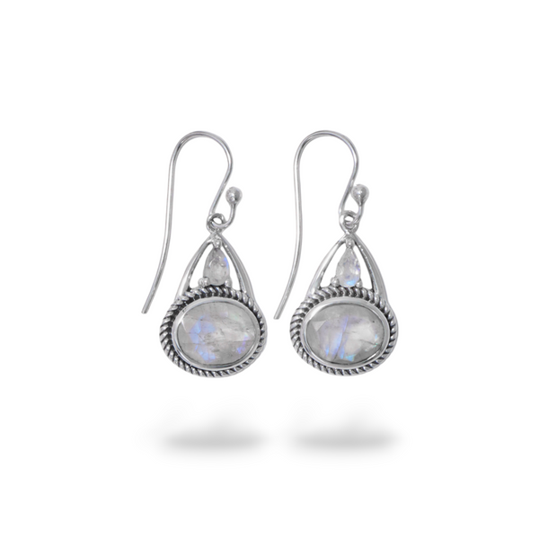 Sterling Silver Moonstone Earrings SSER200