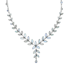 Sterling Silver Moonstone Necklace SSN10