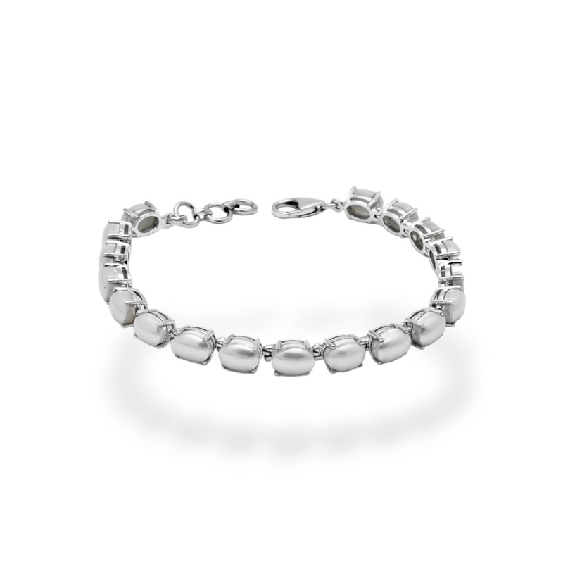Sterling Silver Pearl Bracelet SSBR82