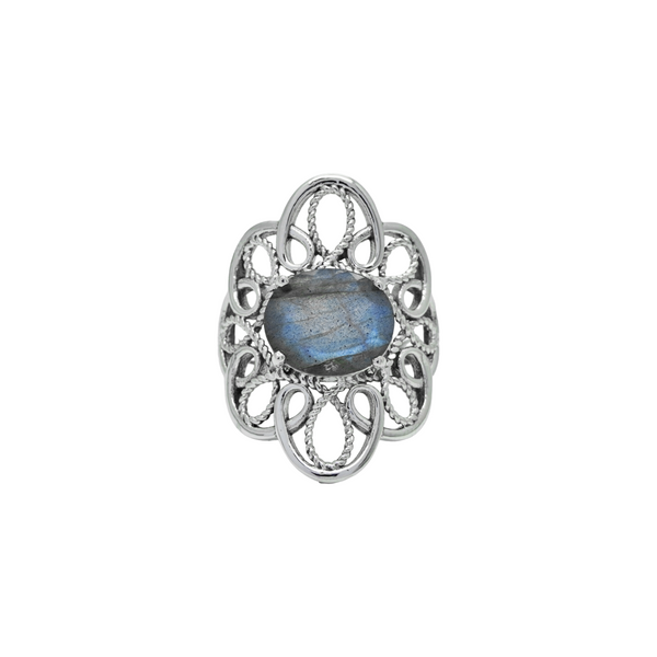 Sterling Silver Labradorite Ring SSR319