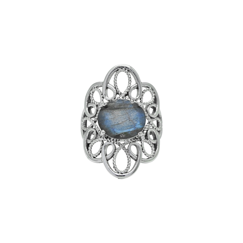 Sterling Silver Labradorite Ring SSR319