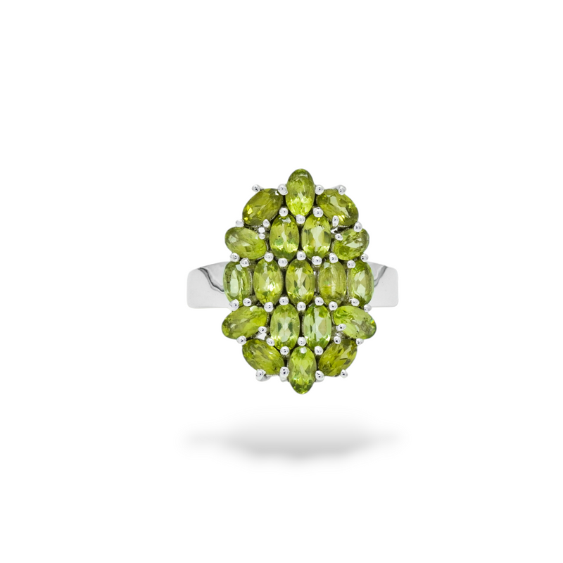 Sterling Silver Peridot Ring SSR54