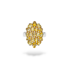 Sterling Silver Citrine Ring SSR54