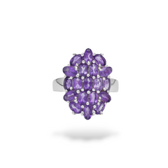 Sterling Silver Amethyst Ring SSR54
