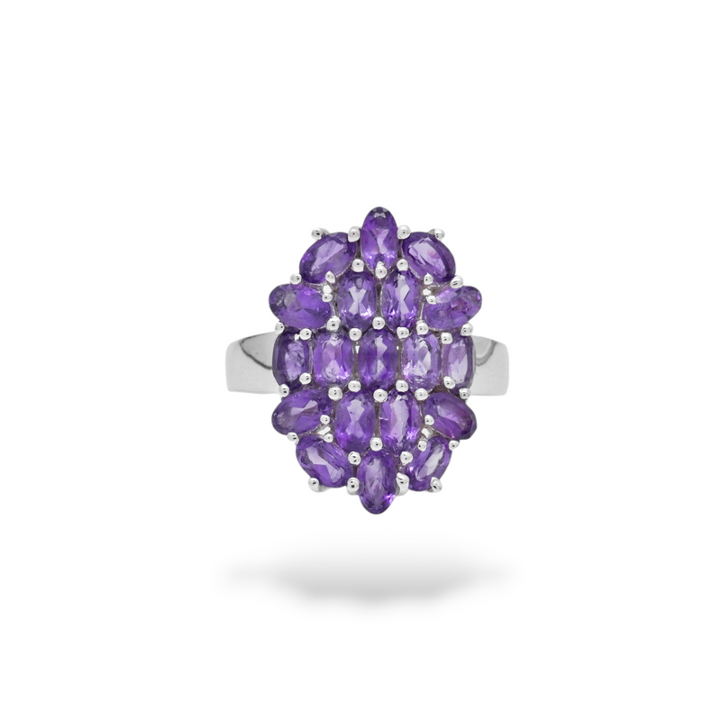 Sterling Silver Amethyst Ring SSR54