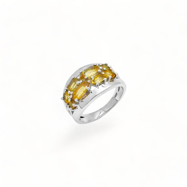 Sterling Silver Citrine Ring SSR318