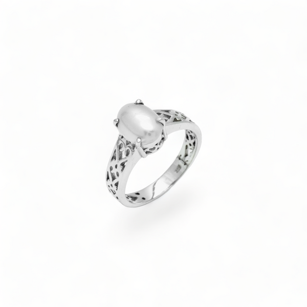Sterling Silver Pearl Ring SSR100