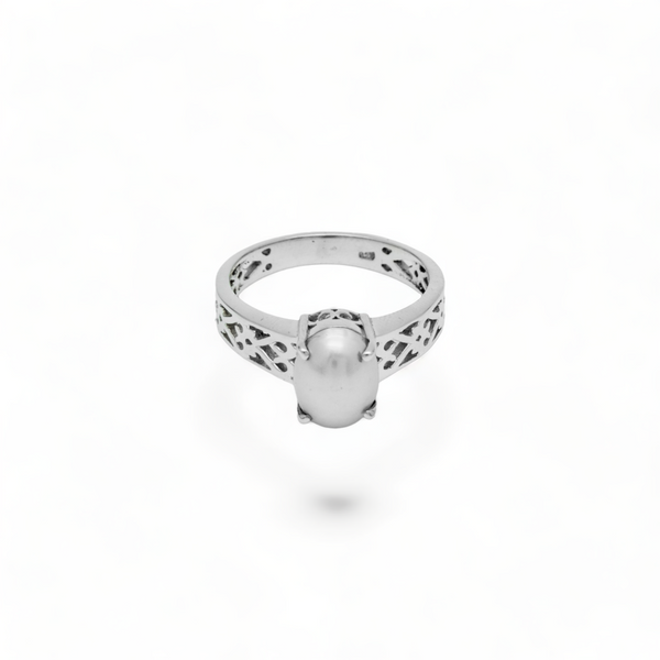 Sterling Silver Pearl Ring SSR100