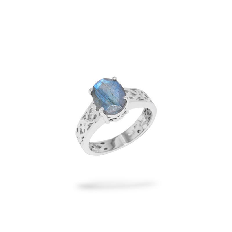 Sterling Silver Labradorite Ring SSR100