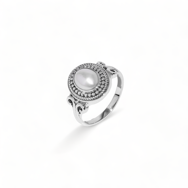 Sterling Silver Pearl Ring SSR327