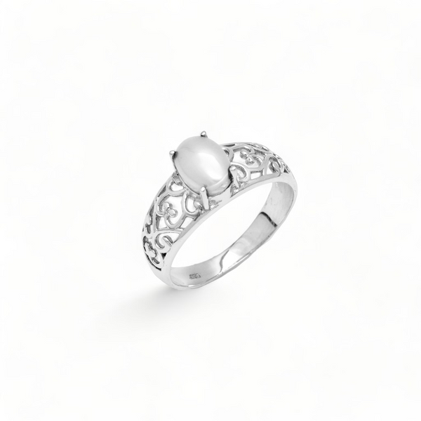 Sterling Silver Pearl Ring SSR156