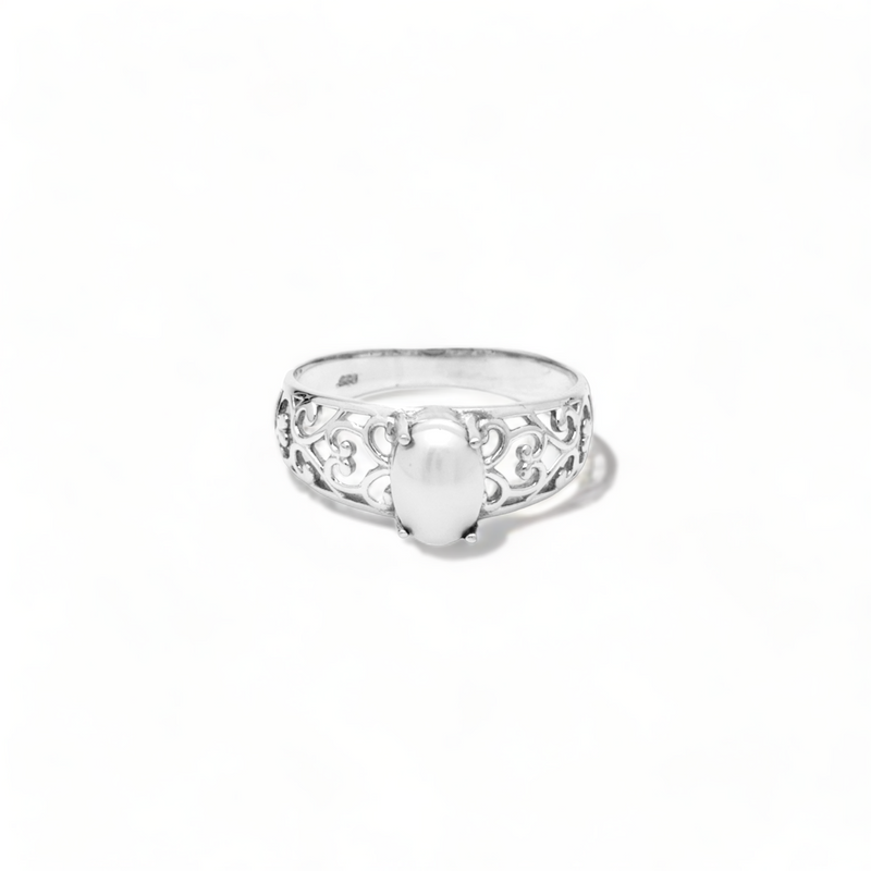 Sterling Silver Pearl Ring SSR156