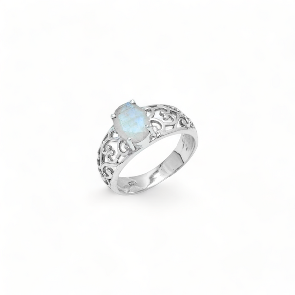 Sterling Silver Moonstone Ring SSR156
