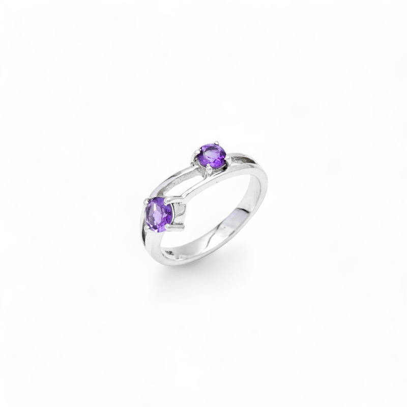 Sterling Silver Amethyst Ring SSR143