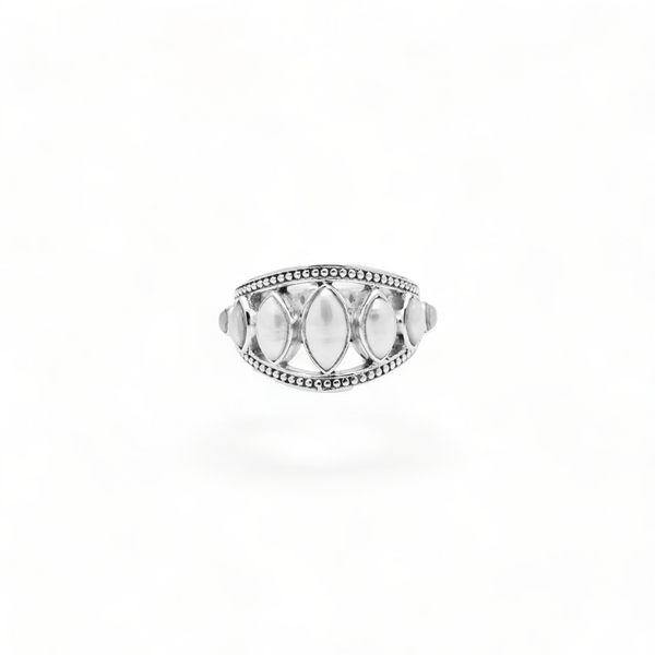 Sterling Silver Pearl Ring SSR228