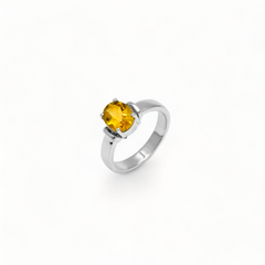 Sterling Silver Citrine Ring SSR328