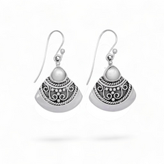 Sterling Silver Pearl Earrings SSER207