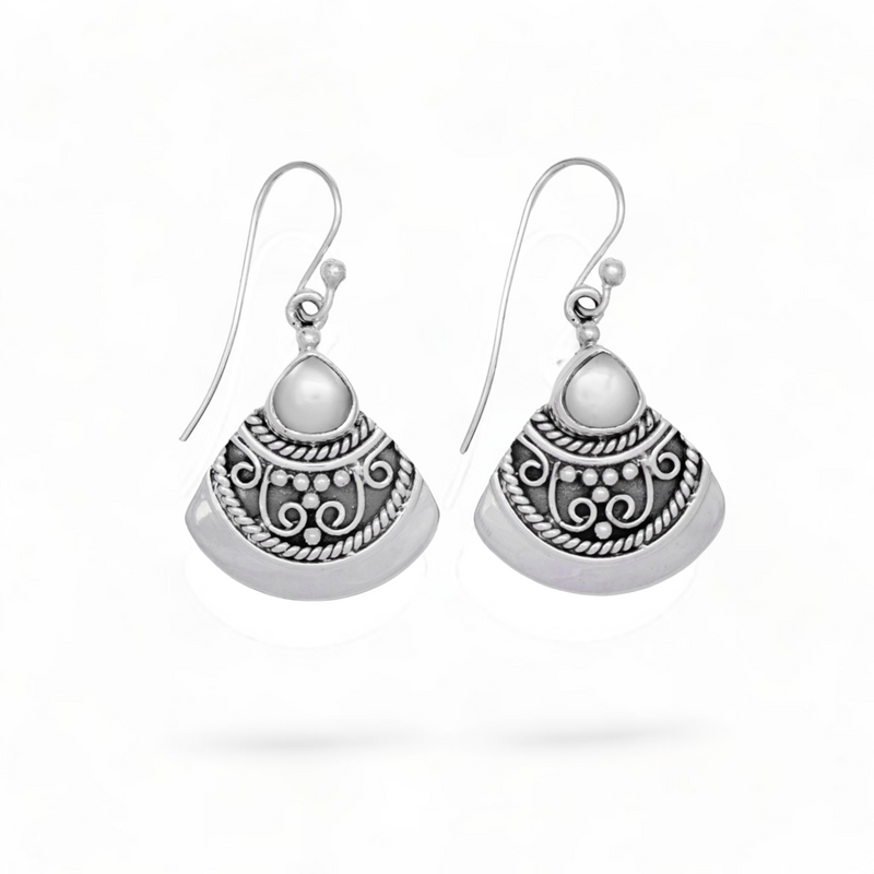 Sterling Silver Pearl Earrings SSER207