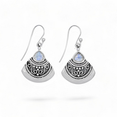 Sterling Silver Moonstone Earrings SSER207