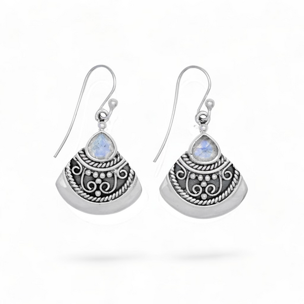 Sterling Silver Moonstone Earrings SSER207