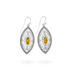 Sterling Silver Citrine Earrings SSER148