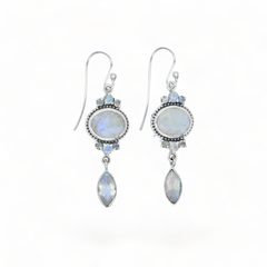 Sterling Silver Moonstone Earrings SSER16