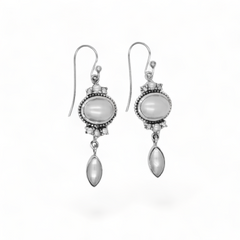 Sterling Silver Pearl Earrings SSER16