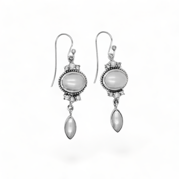 Sterling Silver Pearl Earrings SSER16