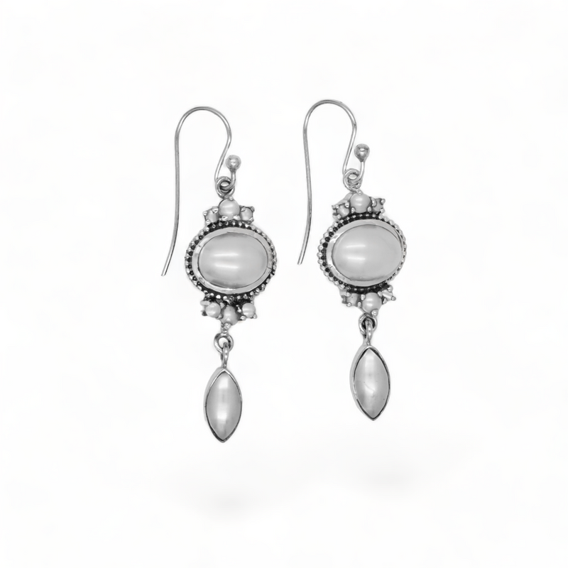 Sterling Silver Pearl Earrings SSER16