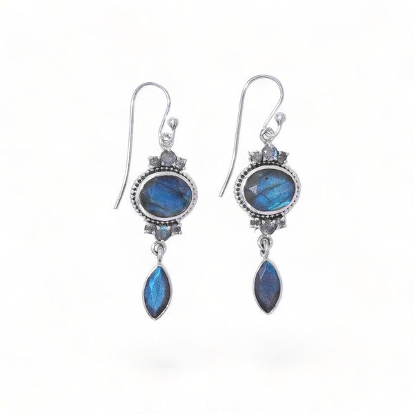 Sterling Silver Labradorite Earrings SSER16