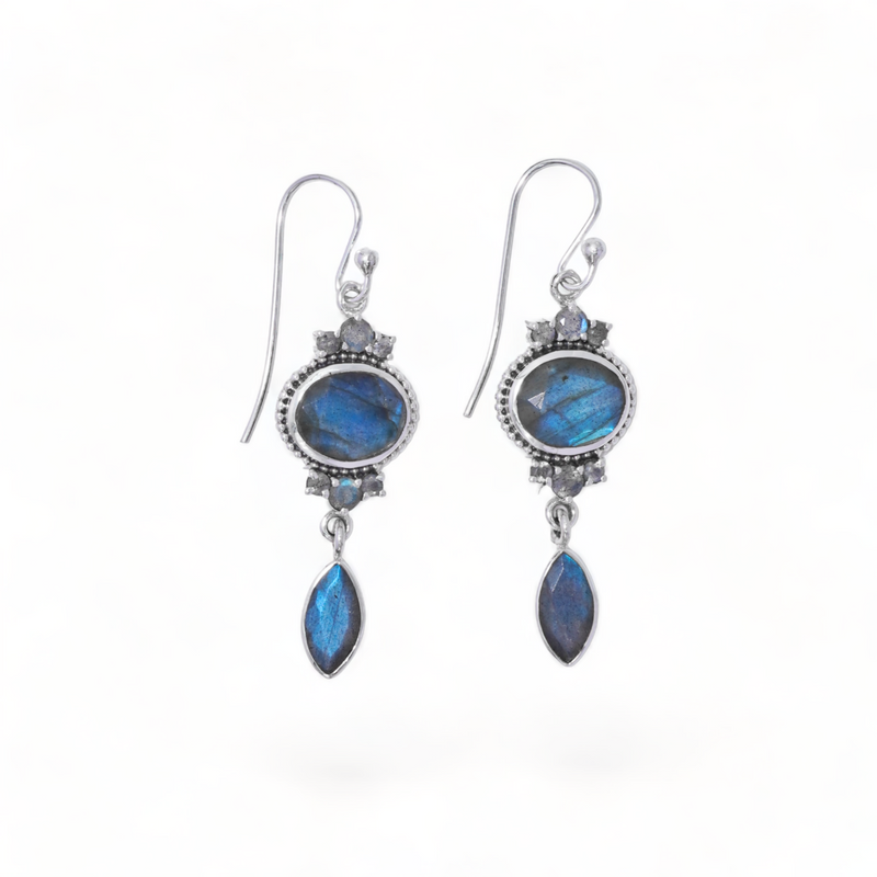 Sterling Silver Labradorite Earrings SSER16