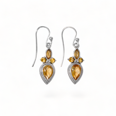 Sterling Silver Citrine Earrings SSER199