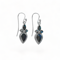 Sterling Silver Labradorite Earrings SSER199