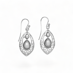 Sterling Silver Pearl Earrings SSER36