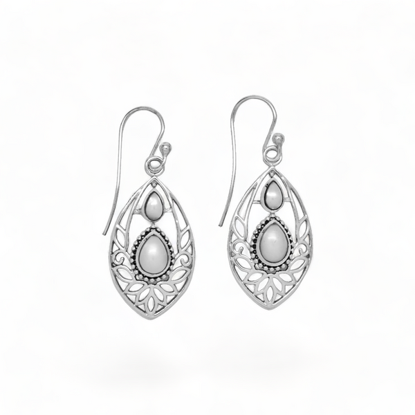 Sterling Silver Pearl Earrings SSER36