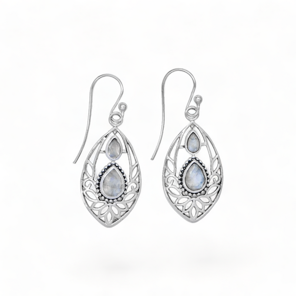 Sterling Silver Moonstone Earrings SSER36