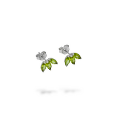 Sterling Silver Peridot Stud Earrings SSER162