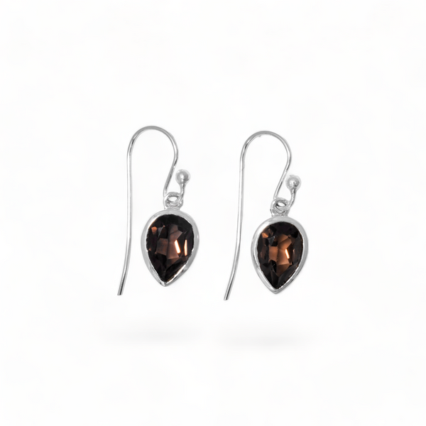 Sterling Silver Smoky Quartz Earrings SSER87