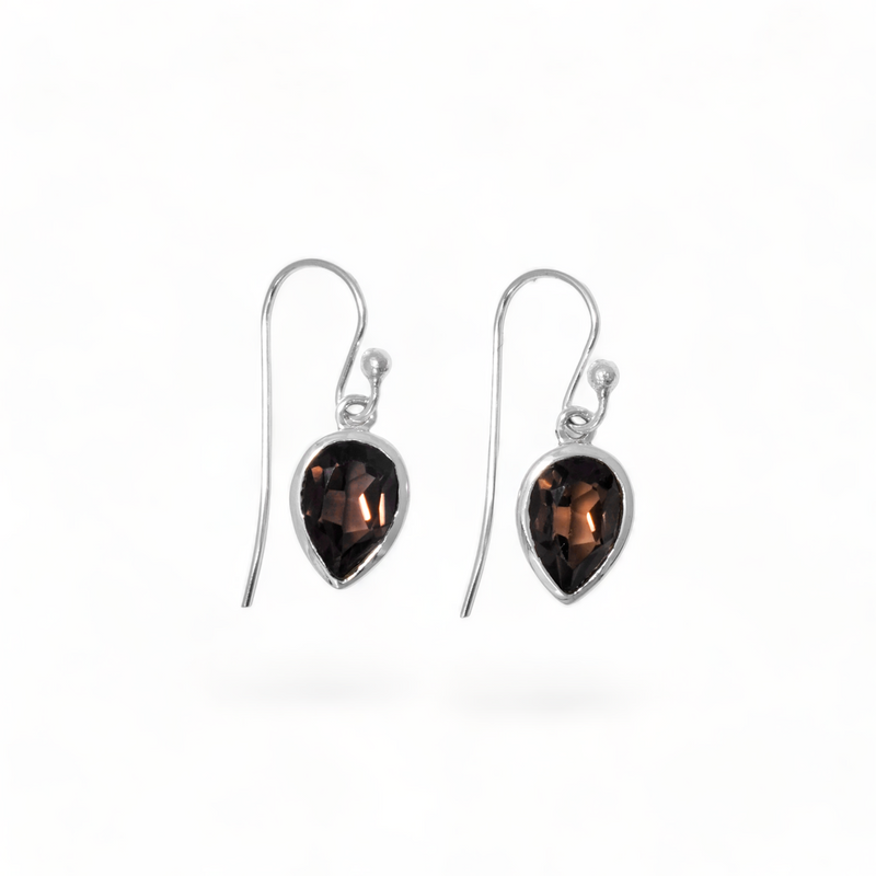 Sterling Silver Smoky Quartz Earrings SSER87