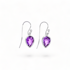 Sterling Silver Amethyst Earrings SSER87