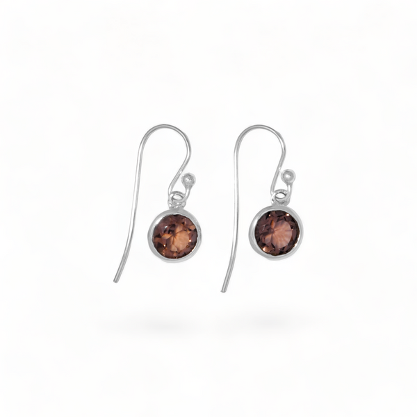 Sterling Silver Smoky Quartz Earrings SSER84