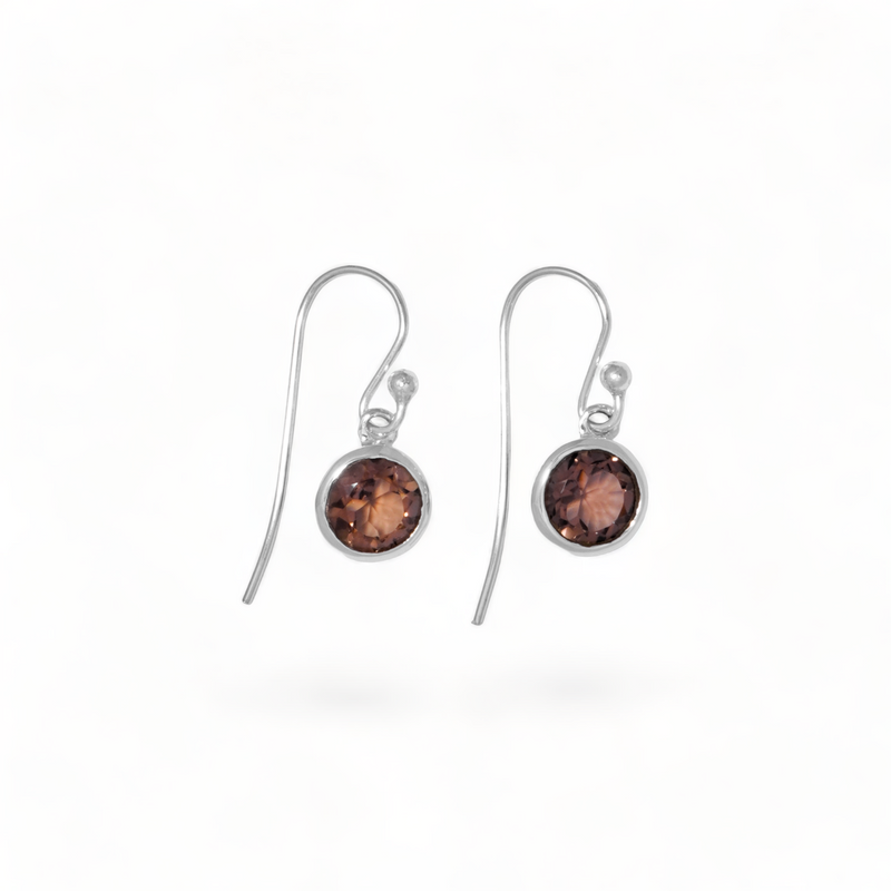Sterling Silver Smoky Quartz Earrings SSER84