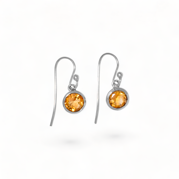 Sterling Silver Citrine Earrings SSER84
